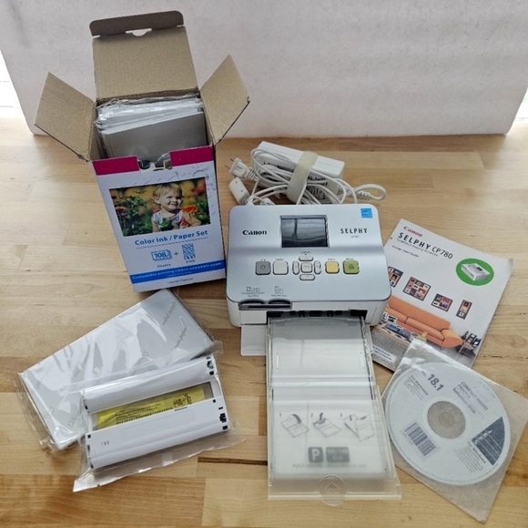 Canon Selphy CP780 Silver Lightweight Portable Digital Compact Photo Printer - Picture 1 of 9